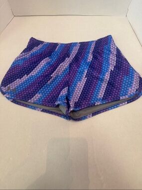 Under Armour Purple & Blue Geometric Women's Shorts